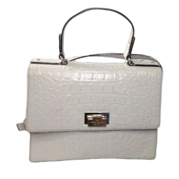 Kate Spade Doris Orchard Valley Handbag Sidewalk Beige Kelly Bag Retail $375 - Picture 2 of 13